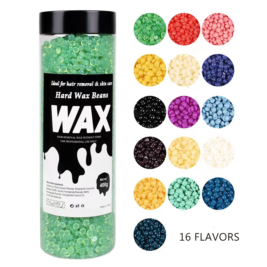 High Quality Body 400g 1pcs Summer Double Side Home Sugar Hard Wax Beans Beads Waxing Kit Warmer Hair Removal Wax