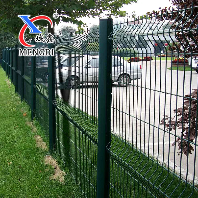 Top quality PVC Coated Easily Assembled 3D Curved Welded Wire Mesh Fence Panels With Drawing
