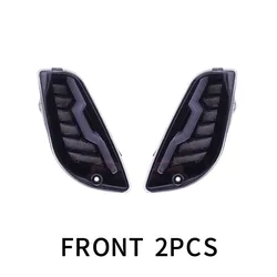 Level10, Тайвань, молния для Vespa LX150 S125, дымчатый светодиодный передний и задний указатели поворота