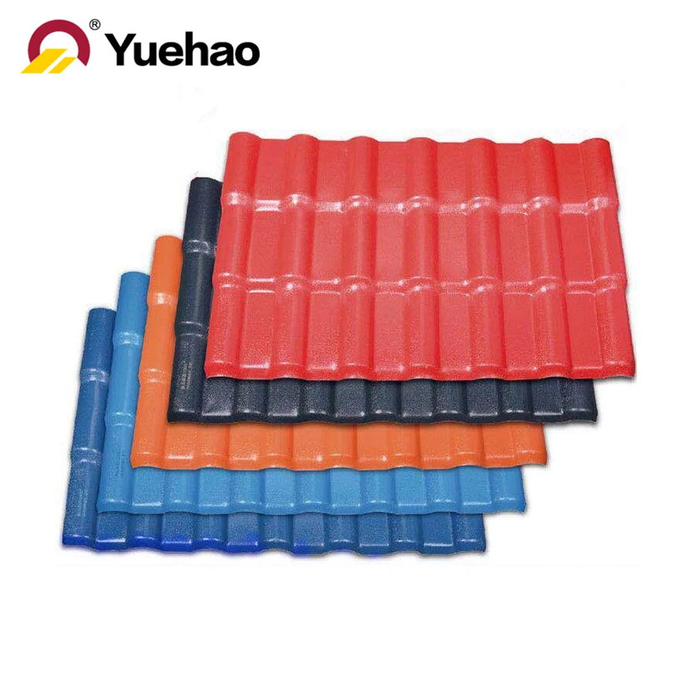 YUEHAO asa synthetic resin roof tile corrugated plastic roofing sheets pvc roof sheet