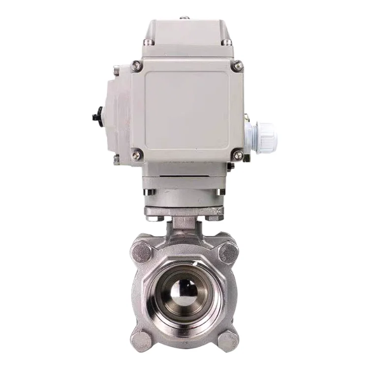 CQATMT Electric Ball Valves 50Mm High Pressure Ball Valve Electric Npt Threaded Ball Valve 3 Pieces