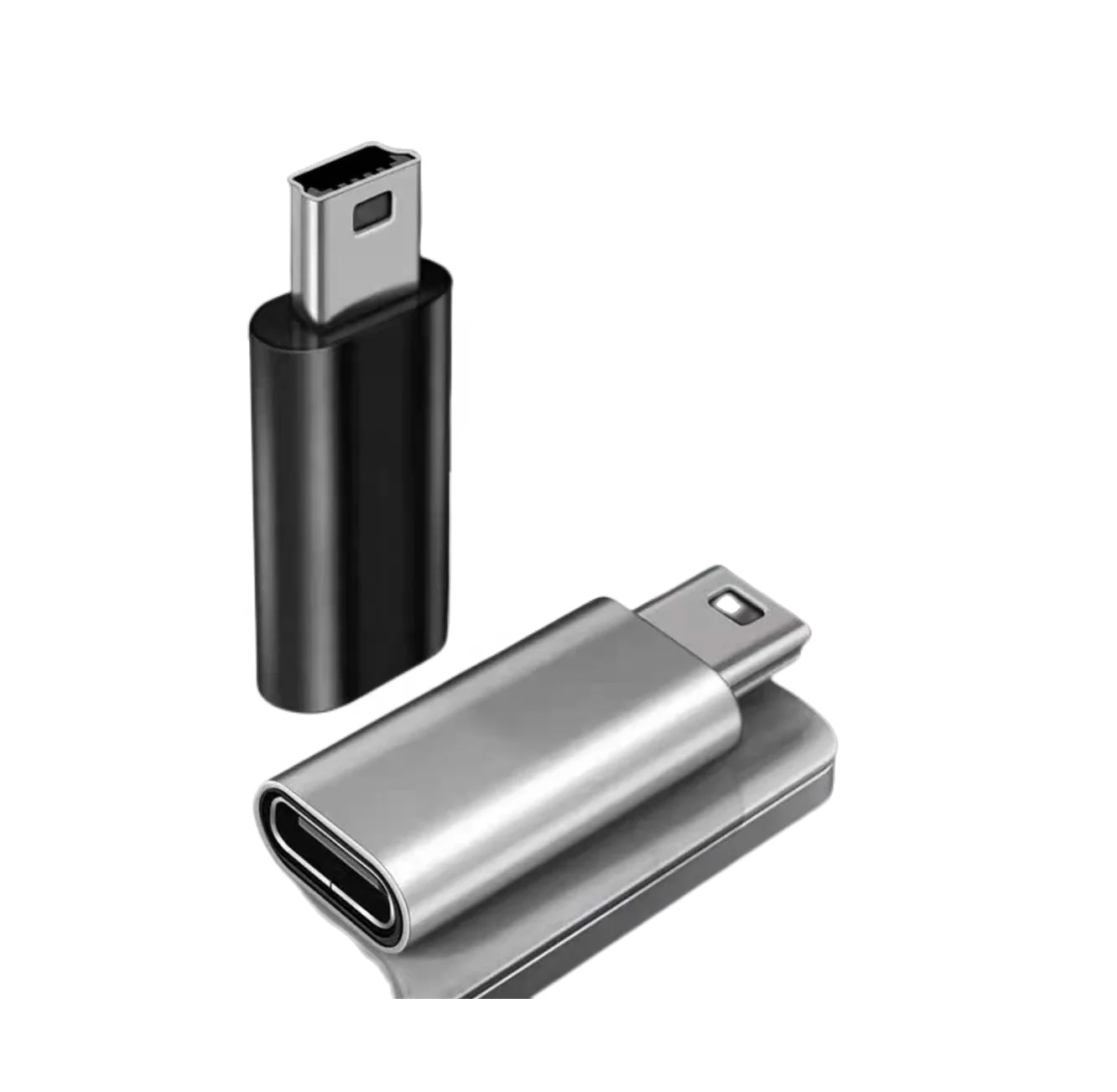 Aluminum Mini Usb 2.0 Mini B Male To Type C Usb C Usb-c Female Converter Adapter