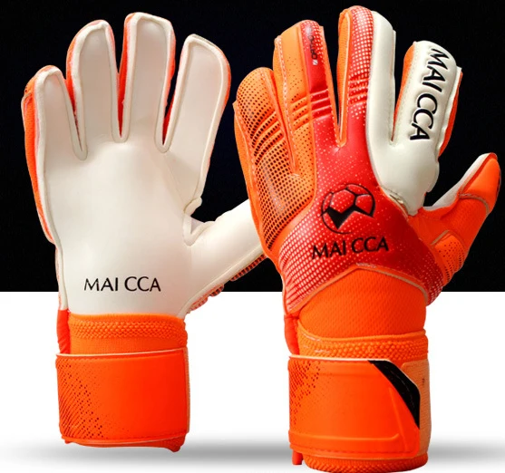 Premium Kids Super Grip Wear Resistant Flexible 4mm Latex Fingersave Protective Soccer Goalkeeper Gloves