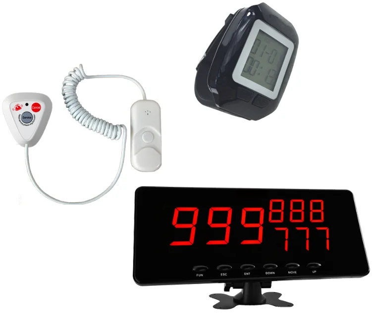 Wireless hospital emergency calling system panic button for patient