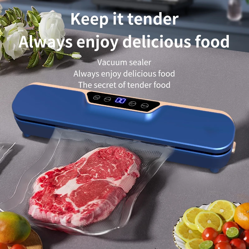 new product electric home kitchen appliances plastic vacuum food bag pack sealer machine