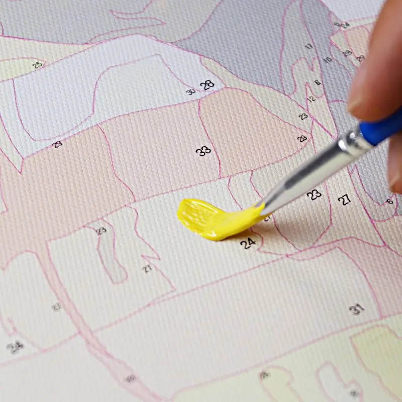 Custom Paint by Numbers Customized beauty self-painted coloring living room character wall hanging acrylic paint DIY