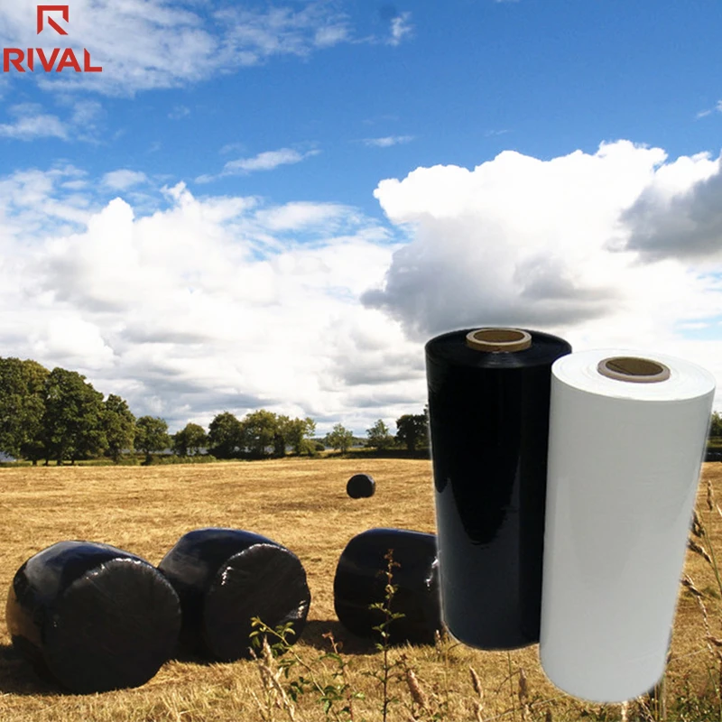 China Manufacturers Supply Pasture Film Customized Color And Size Plastic Wrapping Film Plastic Grass Hay Bale Silage Film