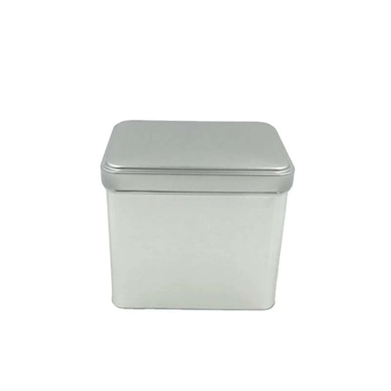 
24pcs a lot plain rectangular tin box tea tin box tea container food tin can candy and gift box 