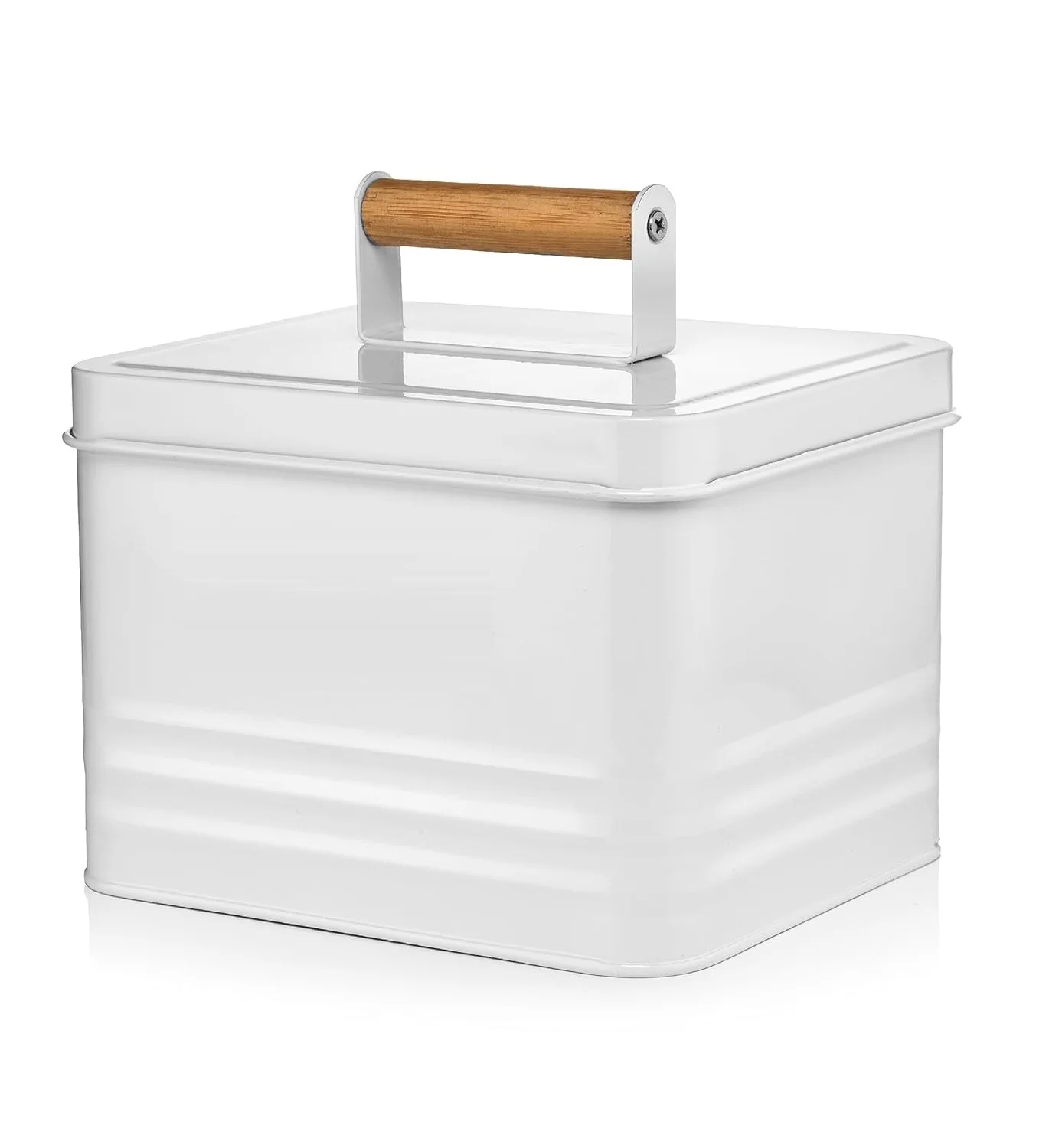 Metal Laundry Pods Container with Dryer Sheet Holder for Laundry Room Organization and Storage