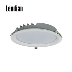 Customized dali dimmable 5 inch tri color cct changeable deep slim recessed smd cob cri90 embedded led downlight black zigbee
