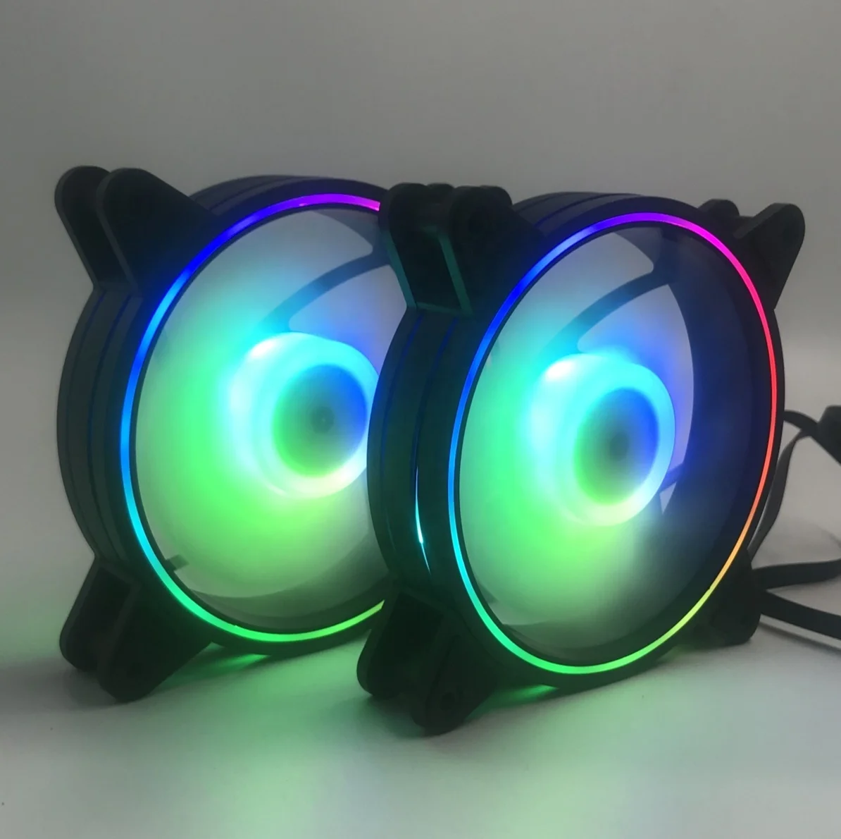 Новое поступление, Цветной rgb светодиодный вентилятор 120 мм