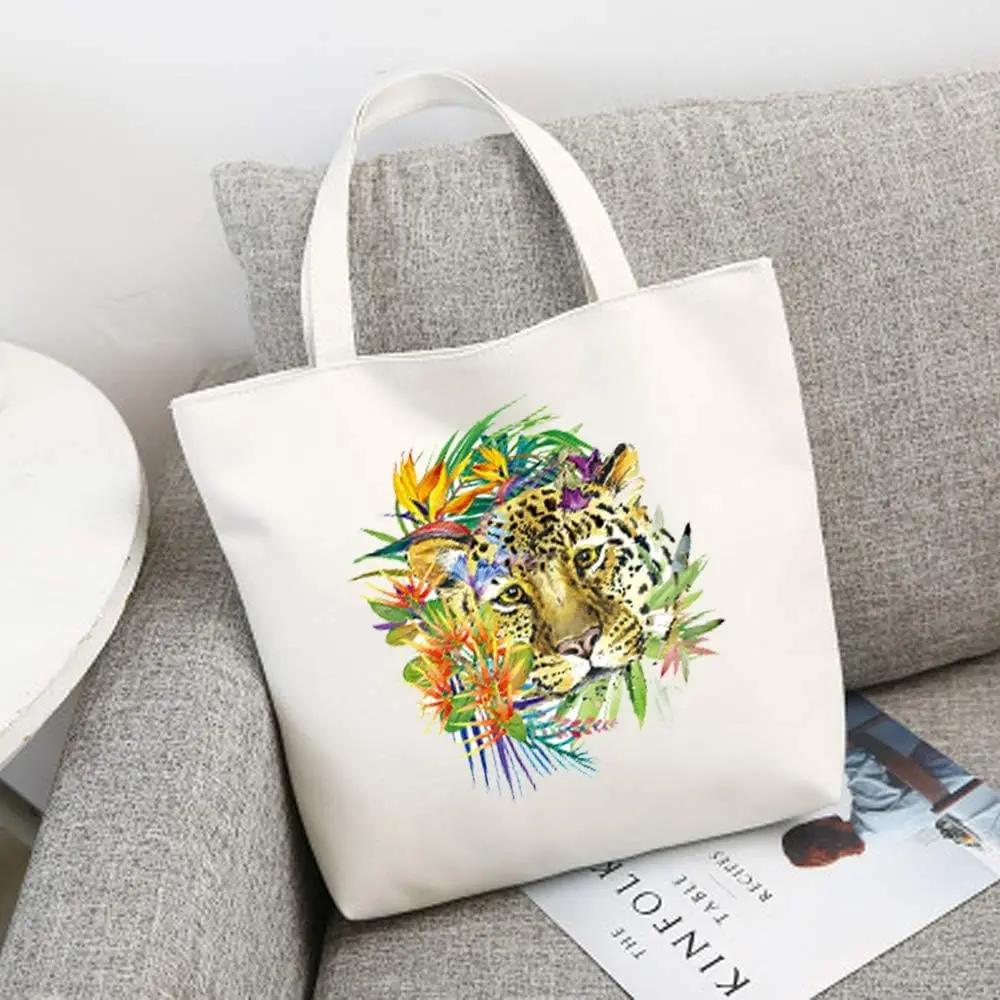 Flower Tiger Head Iron on Patches Sticker Vinyl Decals for Jeans T-Shirt Clothing Art DIY Decorations Women Men Clothes Sticker