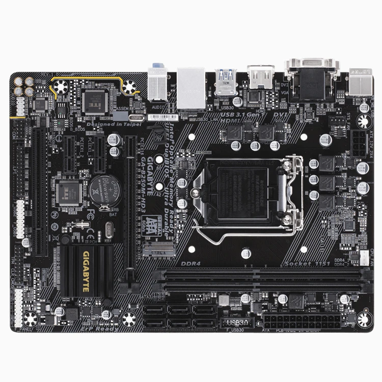GIGABYTE GA-B250M-HD3 MATX Used Gaming Motherboard with LGA 1151 Socket Supports 7th/ 6th Generation Intel Core Processors
