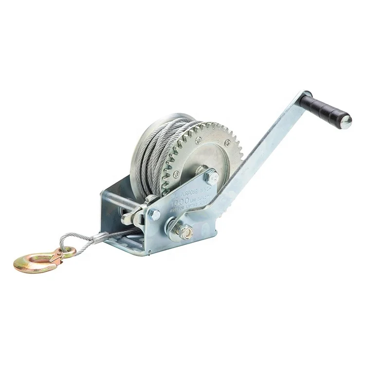 KingRoy wall mounted hand winch reversible heavy duty hand winch with cable manual hand winch