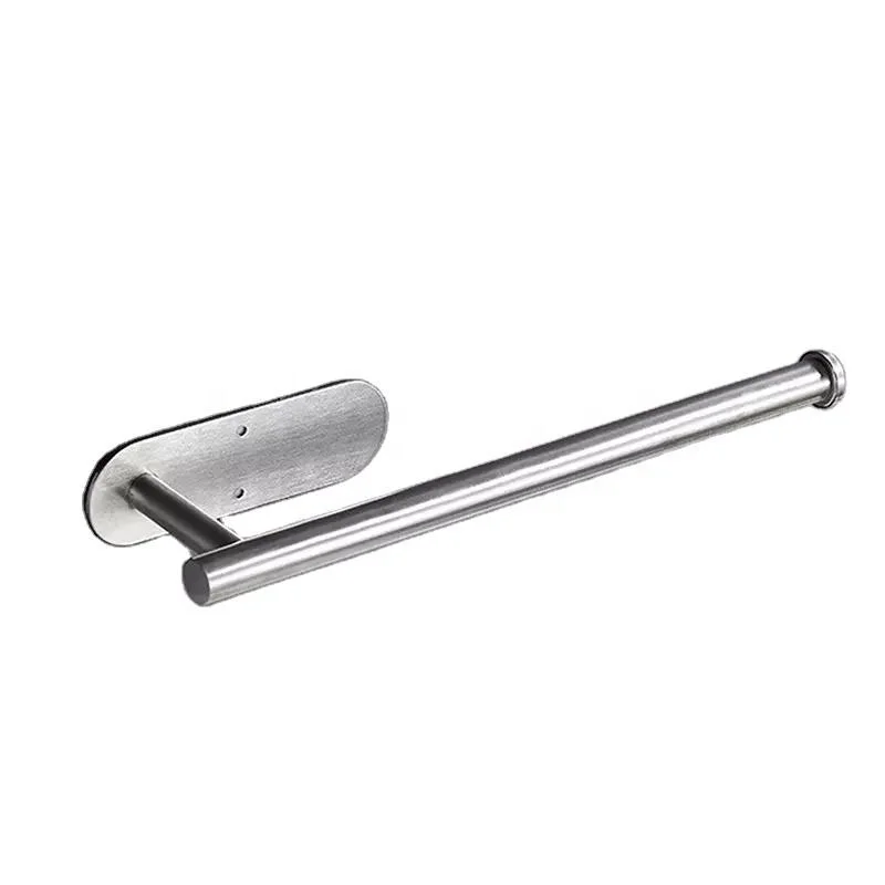 YULN China Supplier Strong Self-adhesive Stable Quality Stainless Steel Paper Towel Holder Toilet Kitchen Roll Paper Rack