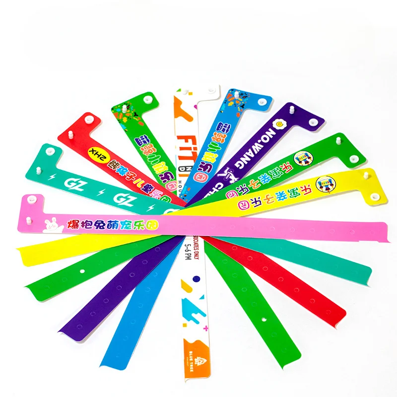 Waterproof Customizable Bracelet Vinyl Wristbands Plastic Customized Logo QR Code PVC Bracelet ID Bracelet For Hospital