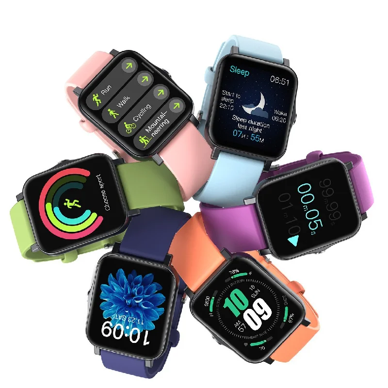 S80 Ip68 Waterproof Smartwatch Health Body Temperature Sleep Cross-border New Sports Square Screen Smartwatch