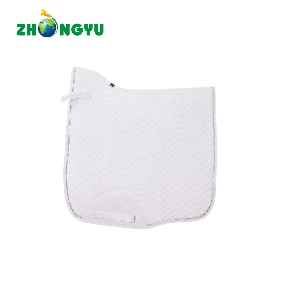 Wholesale Saddle Pad Manufacture White Quilted Horse Numnah Saddle Cloth