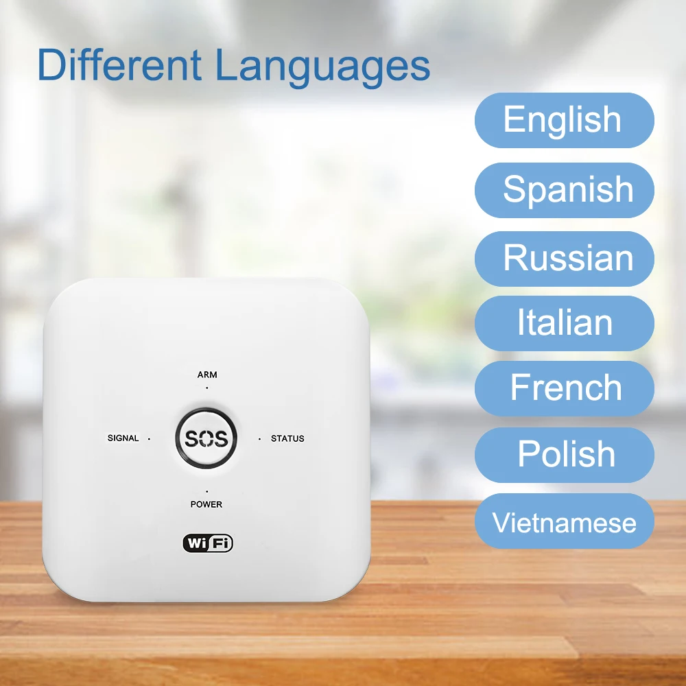 Easy Installation 433 MHz Security System Alarma Wireless DIY GSM+WIFI Auto Dialer for House Safety