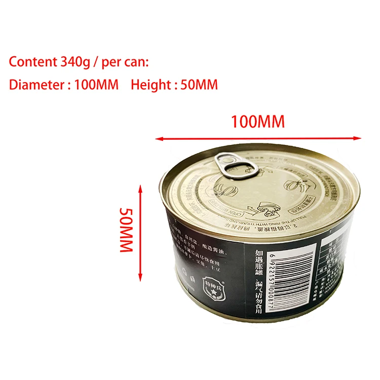 Новый продукт, китайская консервированная пища, портативные блюда из жареной свинины