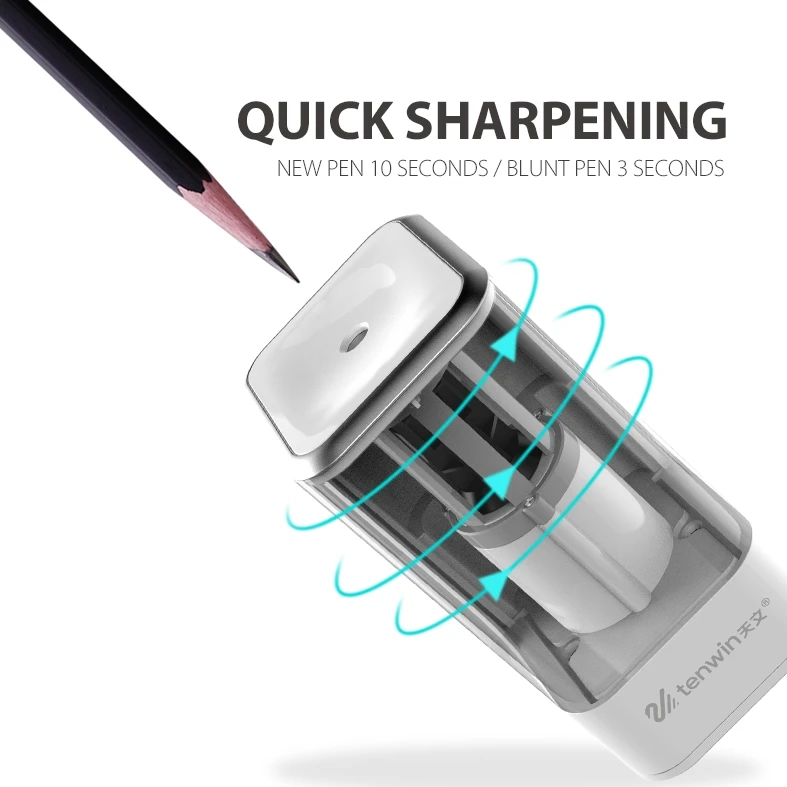 Tenwin 8006 Promotional Gift Electric Pencil Sharpener Easy To Sharpen Your Pencils For Writing And Drawing