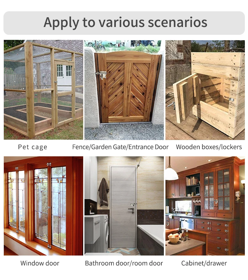 Latest Door Bolt Latch Fire Security Guard Slide Door Lock Aluminium Door Inside Tower Bolt Dead Bolt Lock