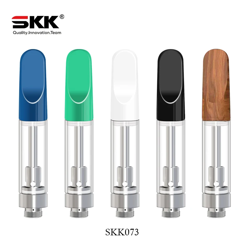 Оптовая продажа, стеклянные бессвинцовые винтовые картриджи SKK073 для вейпа с резьбой 510