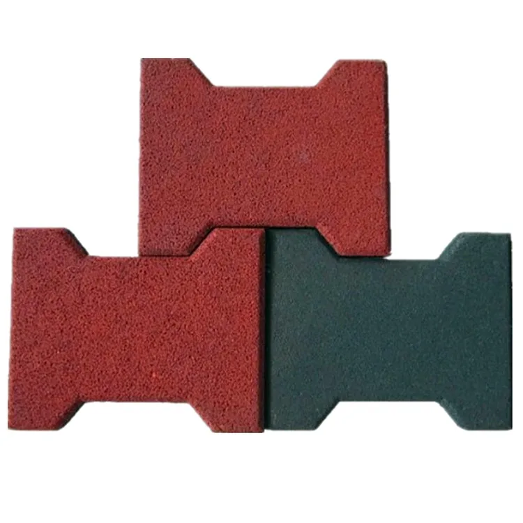 Waterproof Anti Slip Dog Bone Rubber Tiles Pavers
