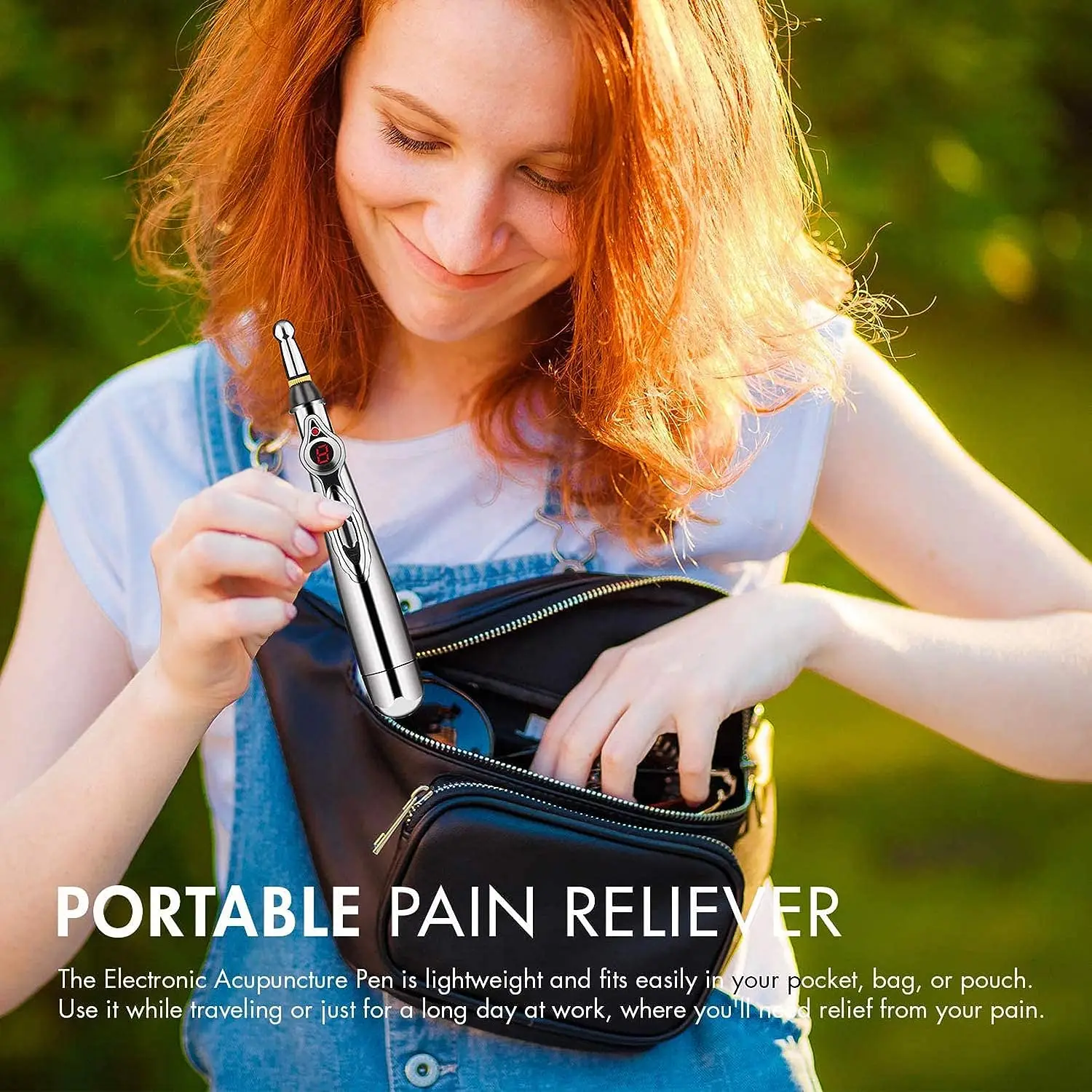 Meridian Pen Massage Automatic Acupoint-Finding Electric Pulse Acupuncture Pen Analgesic Massage Stick