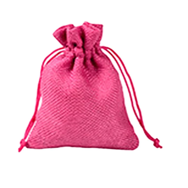 
Natural Hemp Drawstring Bags Wholesale Burlap Gift Drawstring Pouch Jute Bags with String 