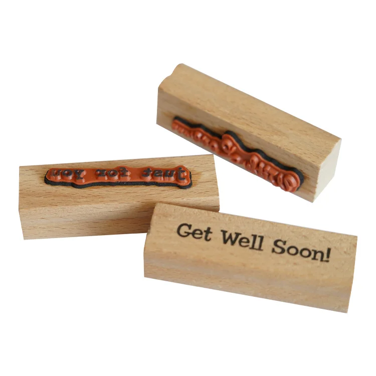 Creative Cute Wooden Rubber Stamp Retro Wooden Stamp For Diy Scrapbook School Office Decoration