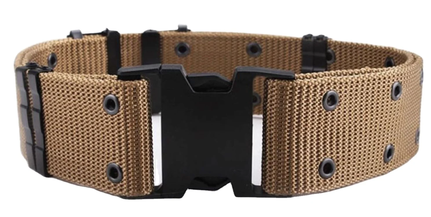 Gujia Security Molle Canvas Camouflage Duty Fabric Belt Oxford Modular Quick Release Men Nylon Buckle Tactical Belt