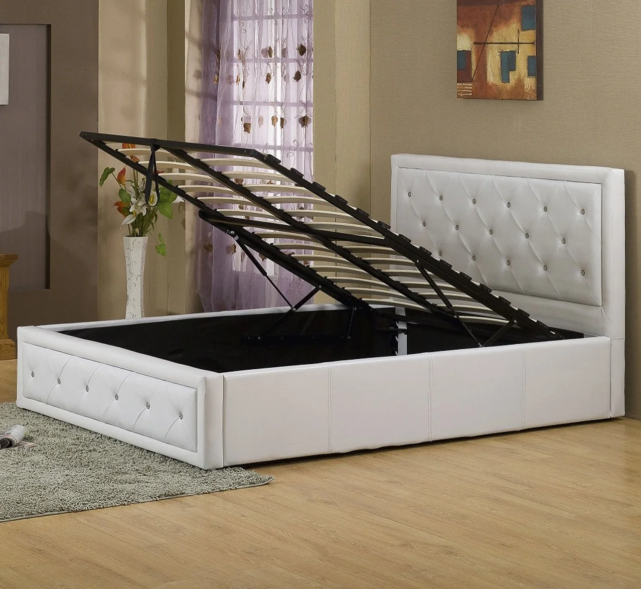 Французская мебель для спальни индивидуальная Европейская кожаная кровать с хранением