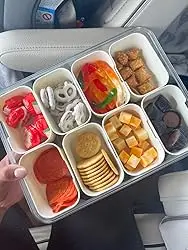 Wholesale Hot Sale storages box plastic storage containers divided serving tray with tableware