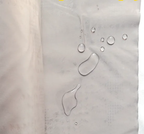 
hot sale product waterproof 100% polyester pu coating Fabric for protective Disposable clothes 