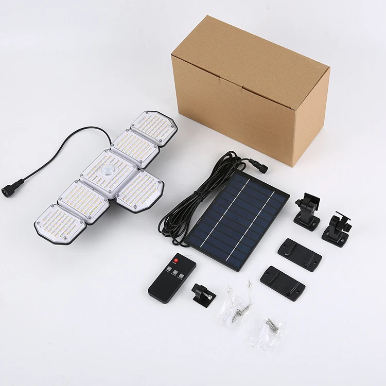 BILLION Wholesale Outdoor Garden Ip44 Waterproof ABS Solar Lamps Human Body Induction Solar Sensor Wall light