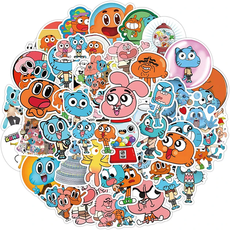 
Customized fun cartoon vinyl stickers suitable for computer notebook graffiti cartoon game movie characters 