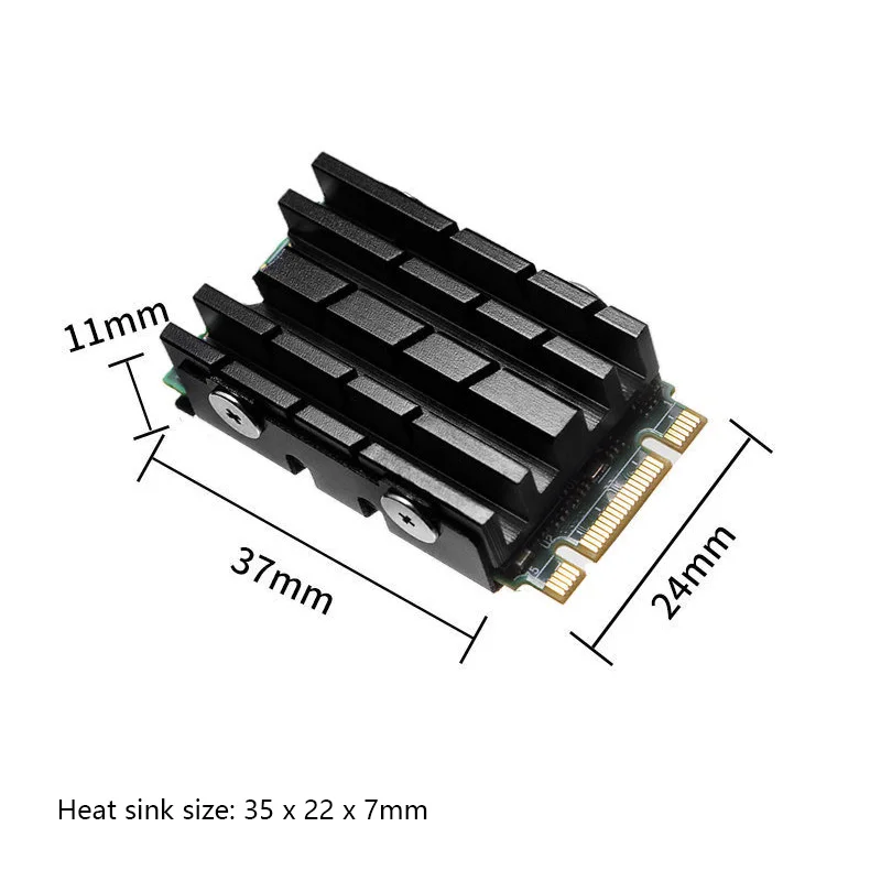 Медный радиатор охлаждающий лист NVME NGFF M.2 2242 SSD детали теплоотвода