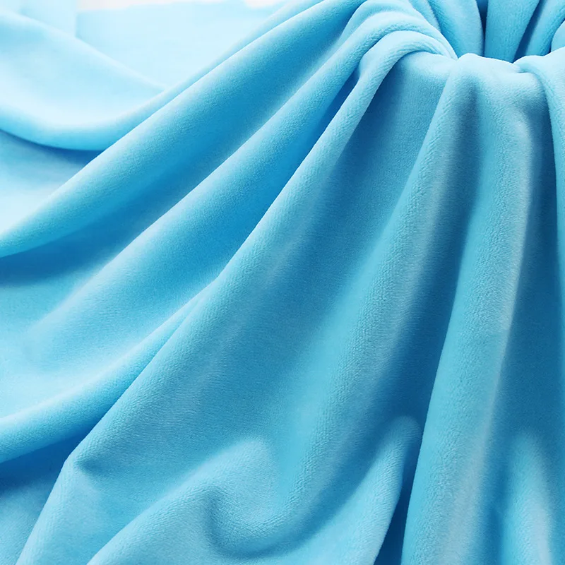 Free Sample Velvet Pajama Fabric Super Soft Spandex Velboa fabric