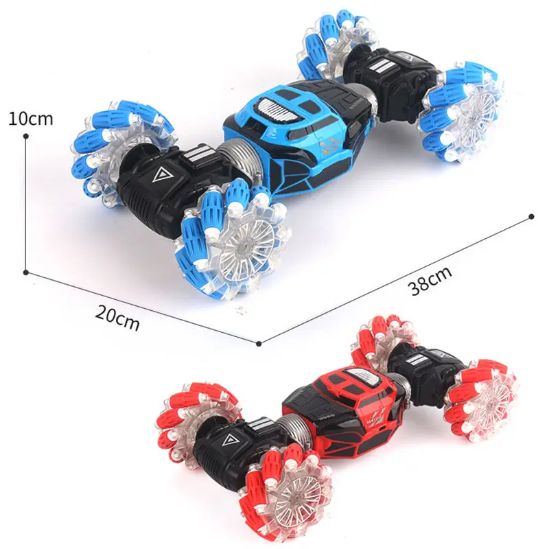 2.4GHz 4WD Watch Control Transforming Twist RC Stunt Car Toy Smart Gesture Control RC Car With Lights Music