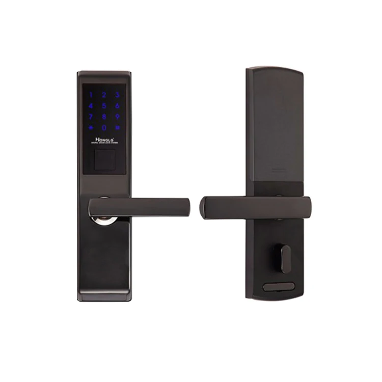 App control smart digital fingerprint password home door lock with Anti-theft mortises and USB external power supply