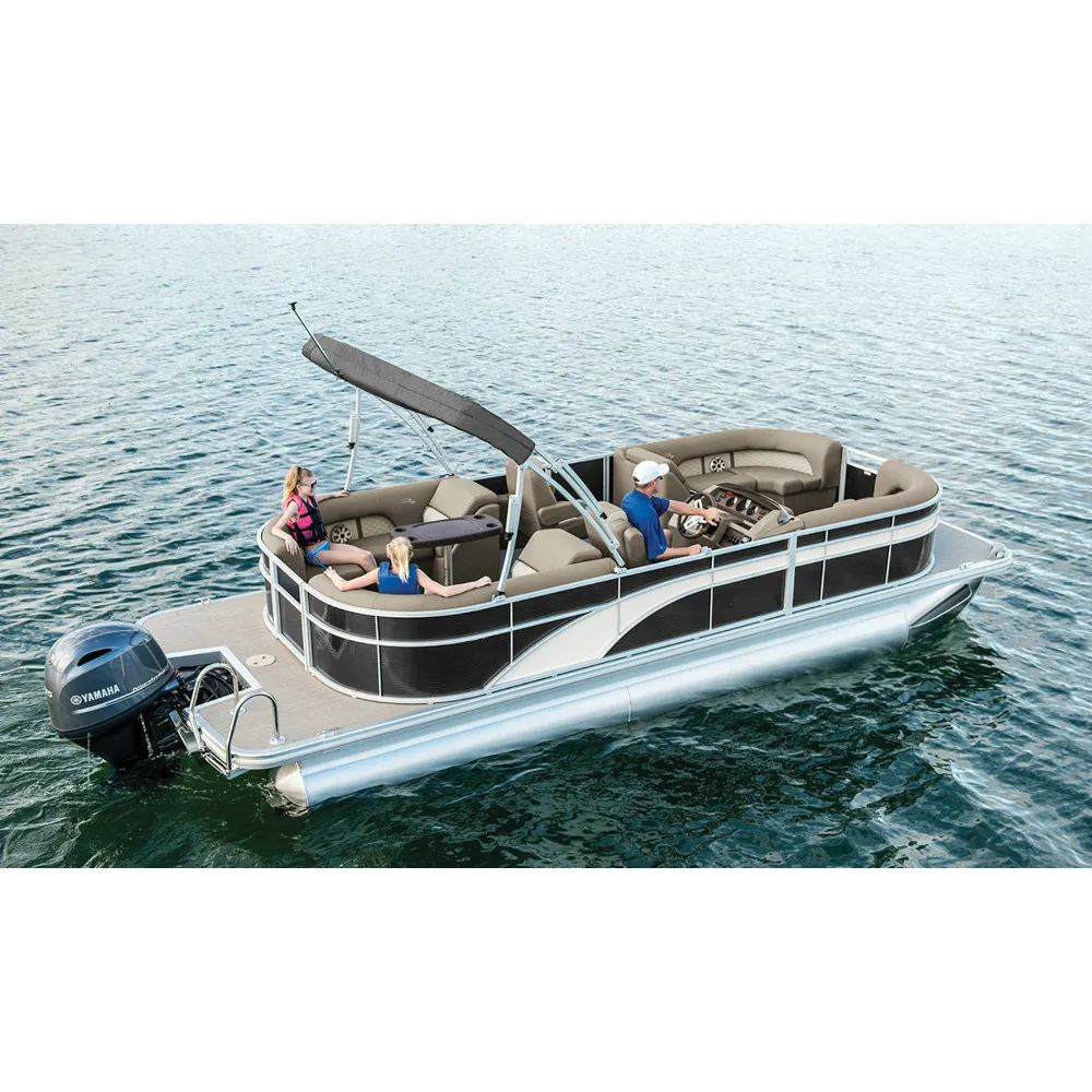 19 Feet Luxury Aluminium Pontoon Boat Fishing With Trailer