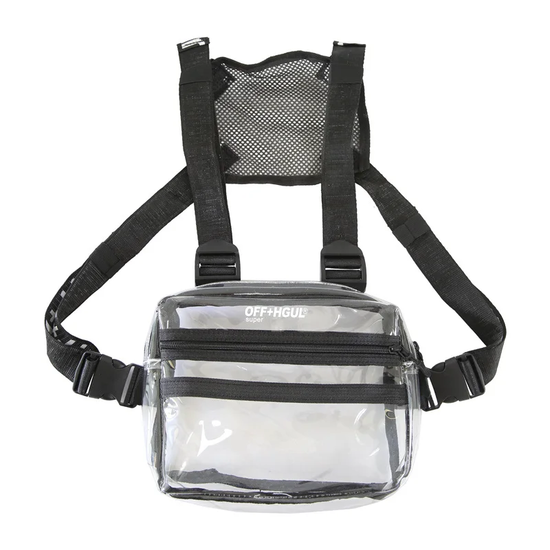 Wholesale Custom Big Cross Body Outdoor Fashion Sports Sling Men Unisex Vest Rig Chest Bag