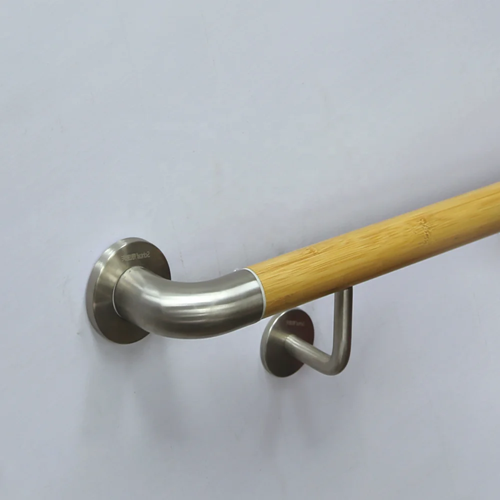 Hospital Hallway Handrail Bamboo Handrail Medical Handrail