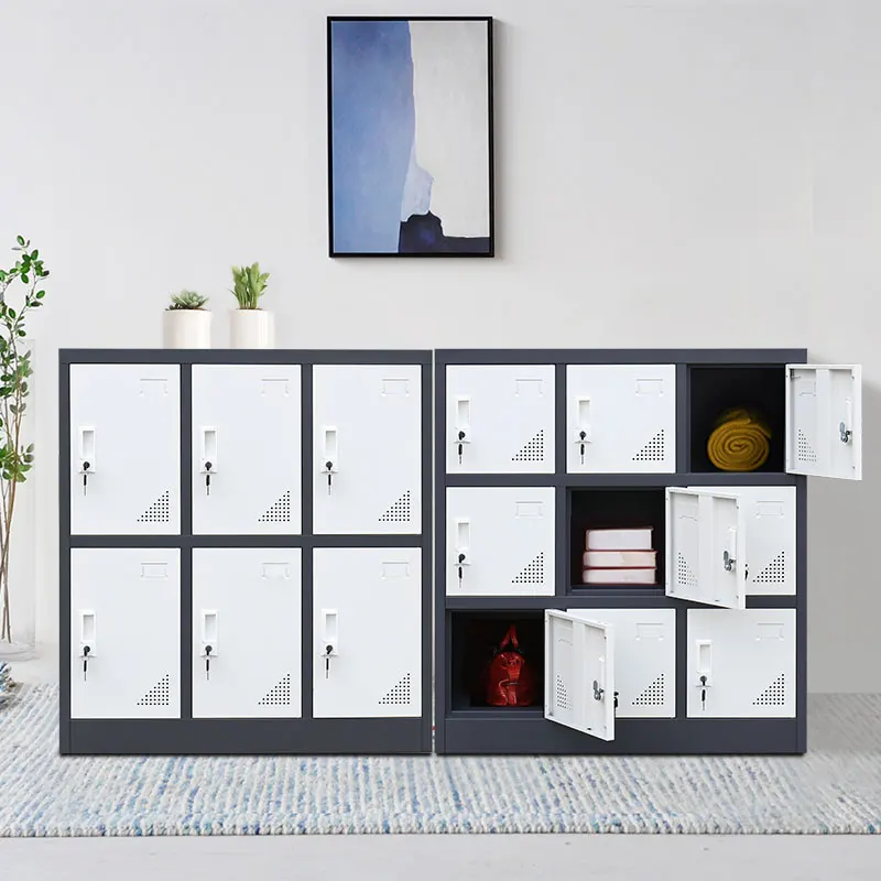 Classroom safe storage cabinet staff steel locker colourful mini lockers