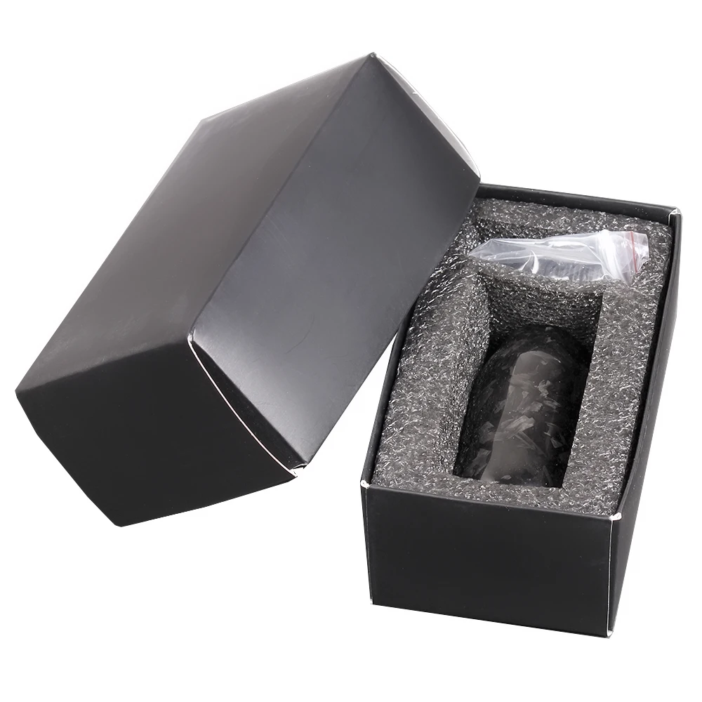 High Quality Manual Transmission Forged Carbon Fiber Gear Shift Head Gear Lever Knob for Most Car Decorations Accessories