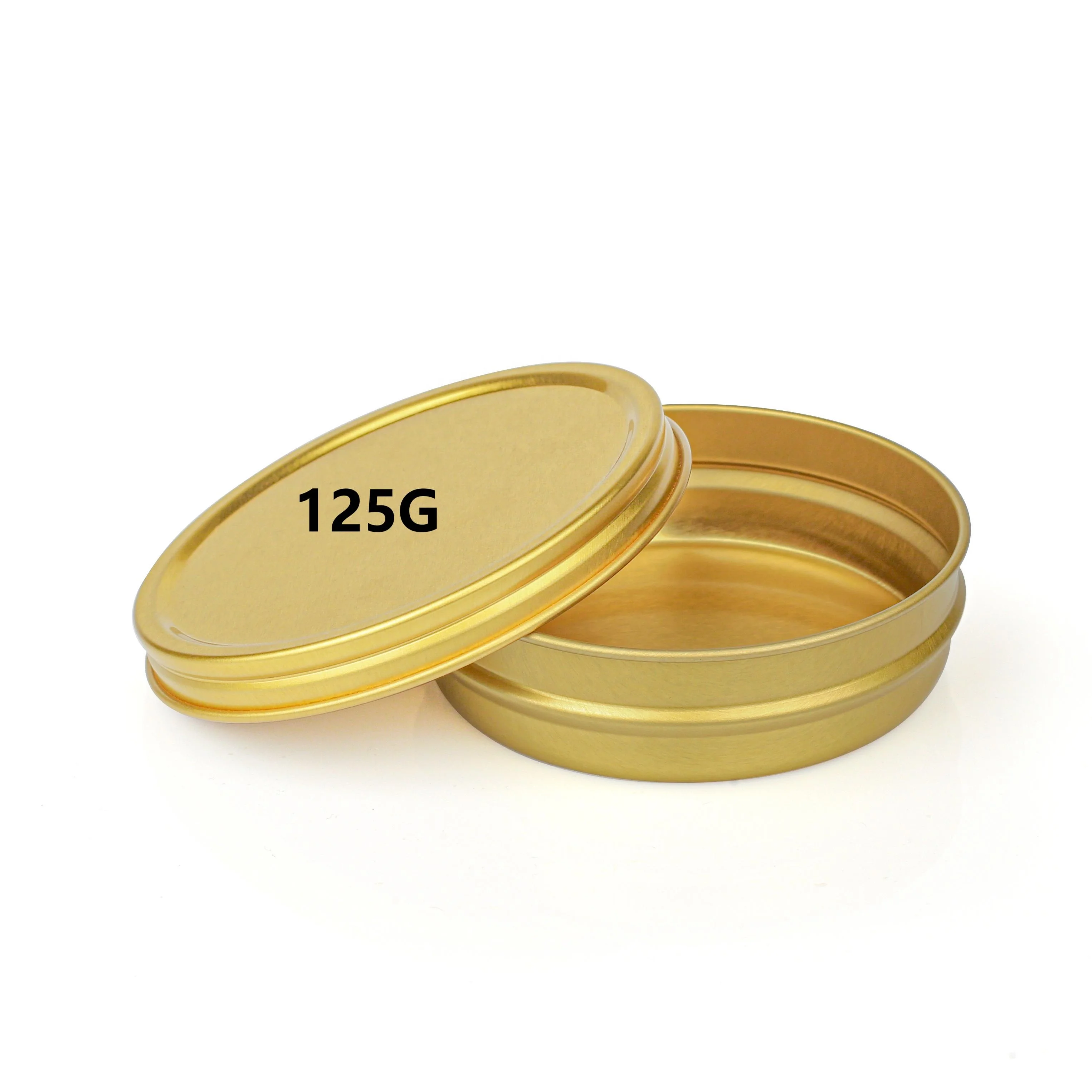 Gold 10g20g30g50g100g125g250g500g food-grade coating Caviar Tin Box for caviar farms Restaurants Distributors Importers