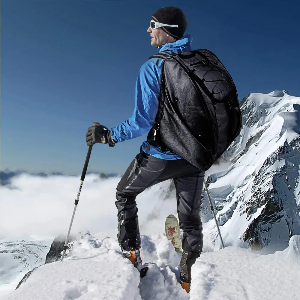 
Ski Boot Bag Ski Boots and Snowboard Boots Bag for Travel with Waterproof Exterior & Bottom 
