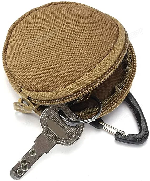 AJOTEQPT Tactical EDC Pouch Mini Key Wallet Holder Men Coin Purses Pouch Camo Small Pocket Bag
