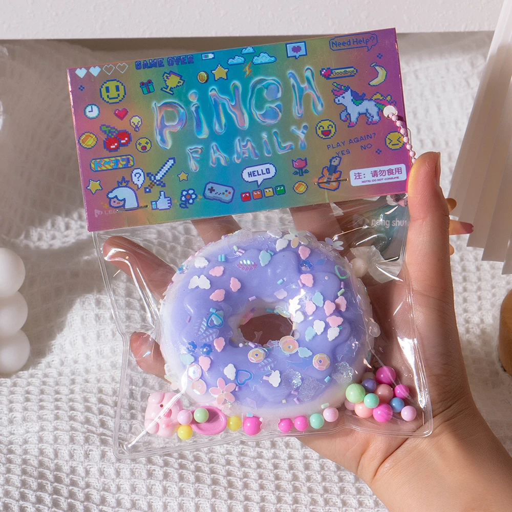 2024New silicone waffle kneading music Tiktok online celebrity same decompression toy with high face value and slow rebound feel